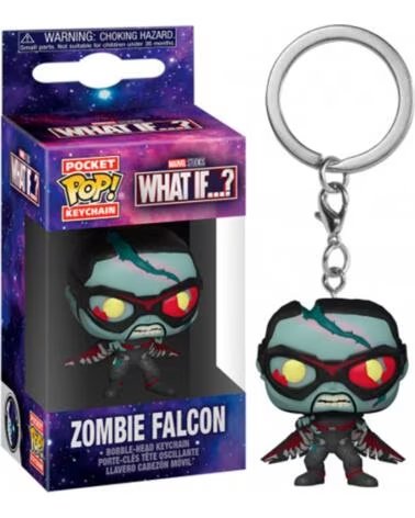 FUNKO pop keychain llavero marvel what if falcon zombie 57401