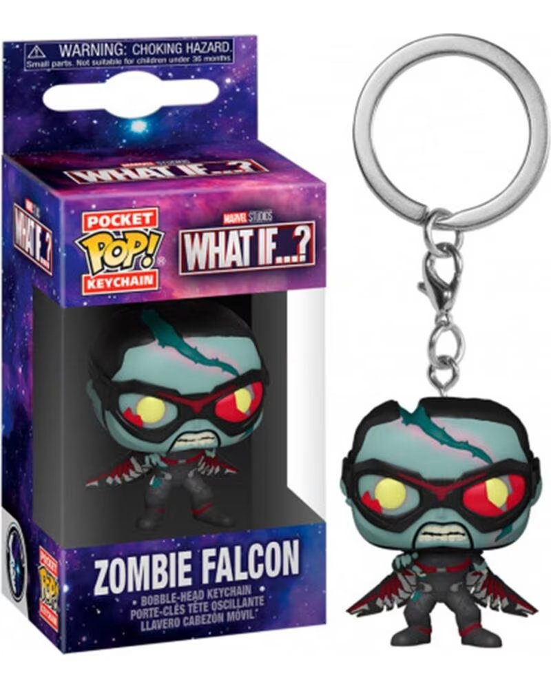 FUNKO pop keychain llavero marvel what if falcon zombie 57401
