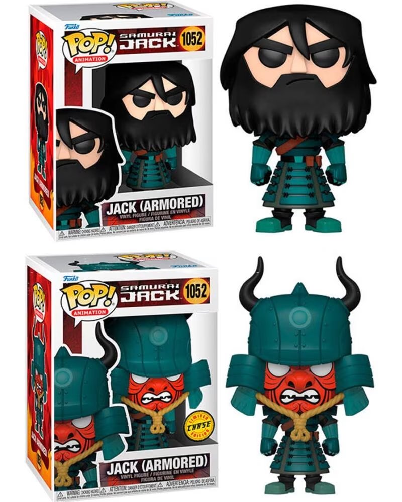 FUNKO pop animacion samurai jack jack con armadura opcion chase 49276