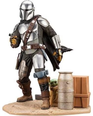 KOTOBUKIYA Figura star wars the mandalorian mandaloriano the child grogu estatua artfx 1 - 7