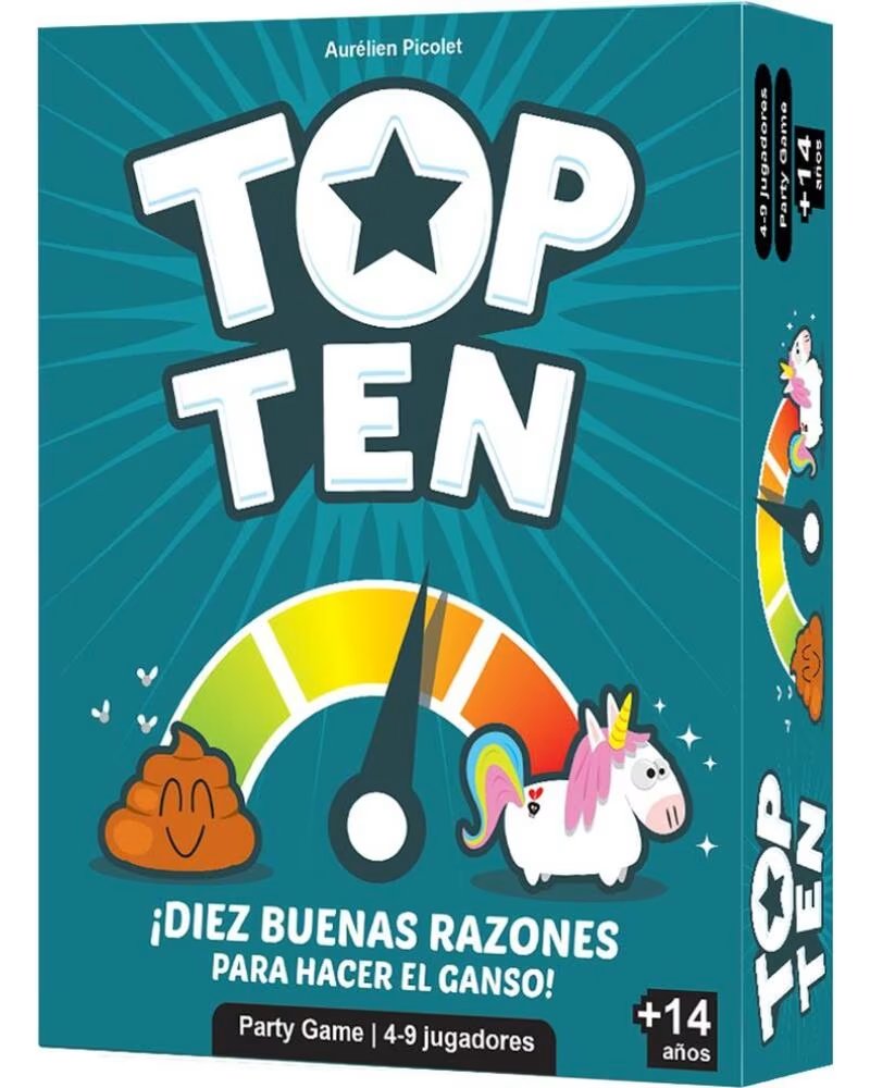ASMODEE Juego de mesa top ten pegi 14