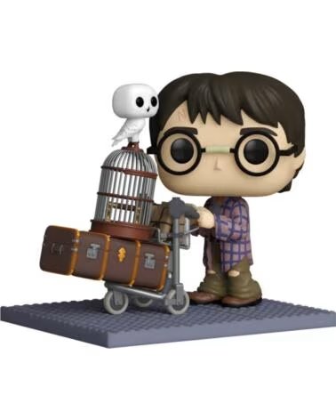 FUNKO pop deluxe harry potter harry empujando el carro con hedwig 57360