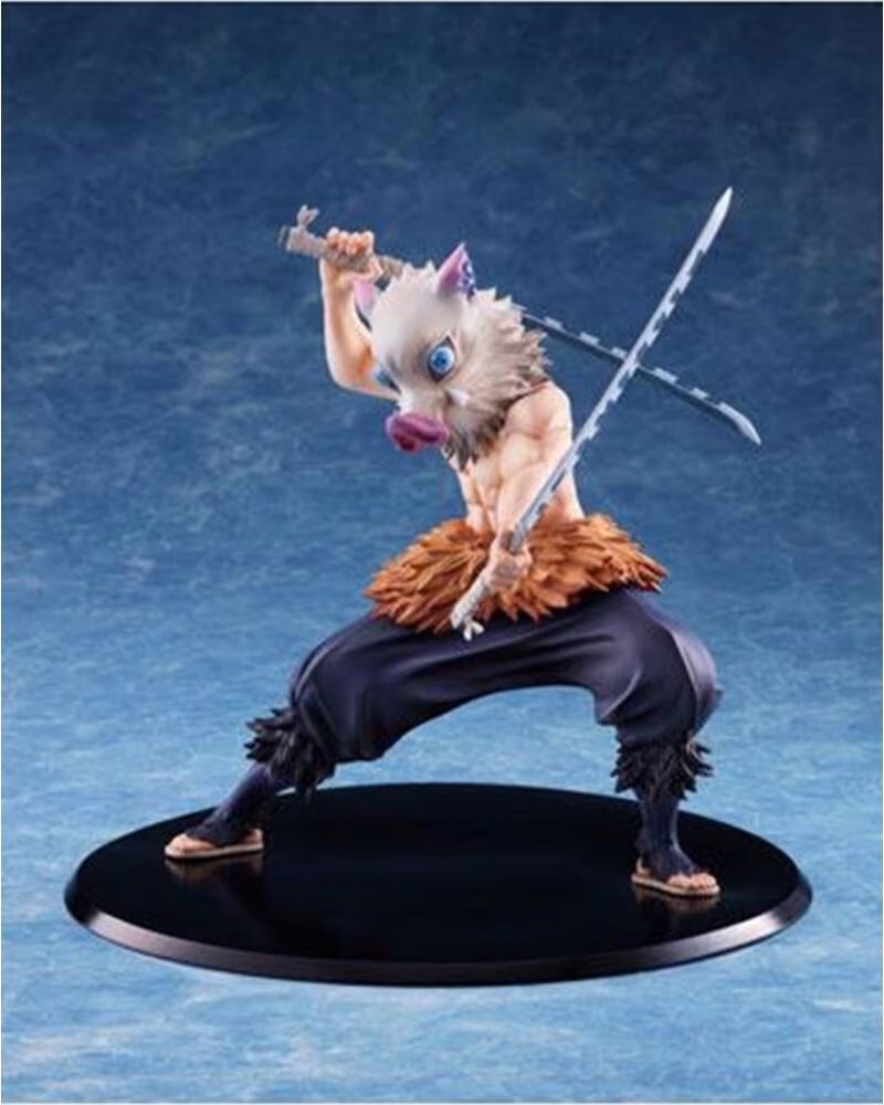 ANIPLEX Figura demon slayer kimetsu no yaiba inosuke hashibira con sin mascara de jabali