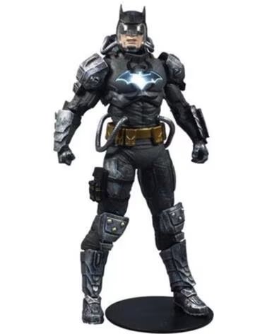 MCFARLANE TOYS Figura dc multiverse batman hazmat suit gold etiqueta luz logo batman