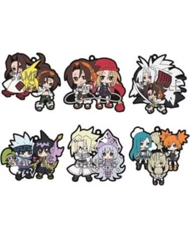 MEGAHOUSE Accesorio de colgante llavero rubber mascot shaman king set de 6