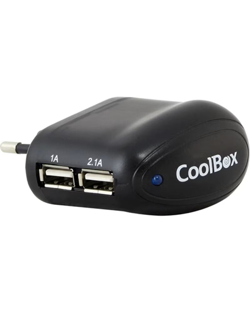 COOLBOX Cargador de pared 5v 2xusb