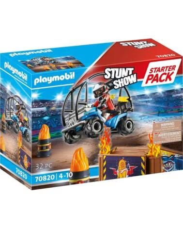 PLAYMOBIL starter pack stuntshow quad con rampa de fuego