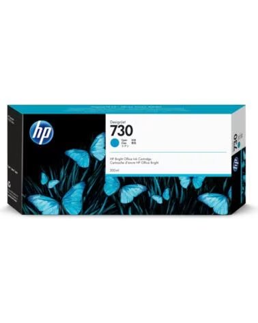 HP Cartucho tinta 730 cian 300ml