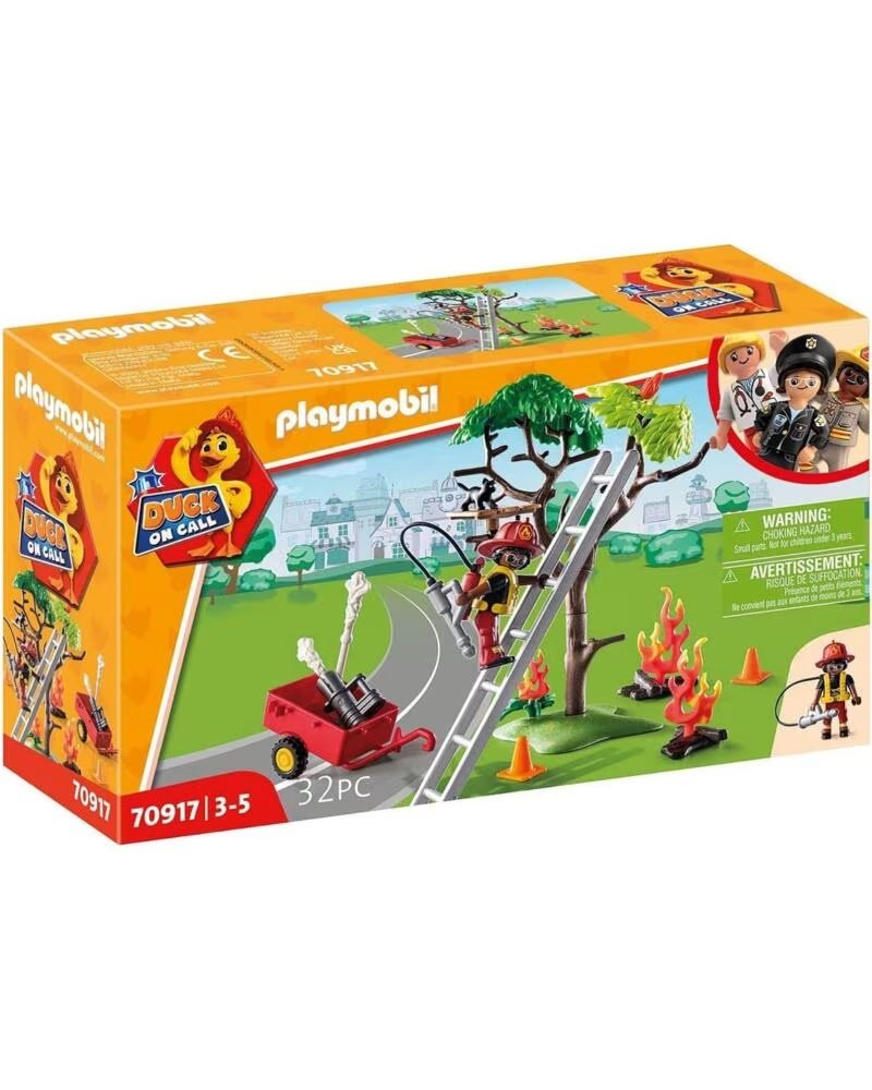 PLAYMOBIL duck on call accion rescate de bomberos rescata al gato