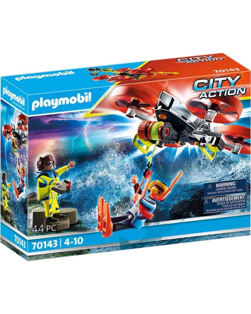 PLAYMOBIL Rescate maritimo buzo con dron de rescate