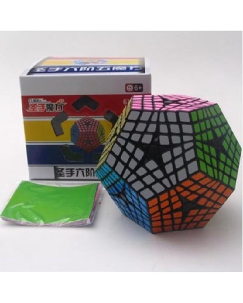 SHENGSHOU Cubo de rubik elite kilominx 6x6x6 negro