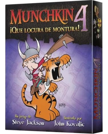 ASMODEE Juego de mesa munchkin 4 que locura de montura pegi 10