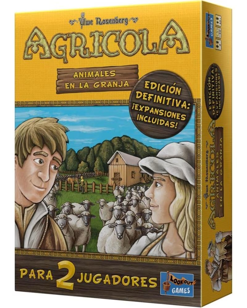 ASMODEE Juego de mesa agricola animales en la granja edicion definitiva expansiones incluidas pegi 10
