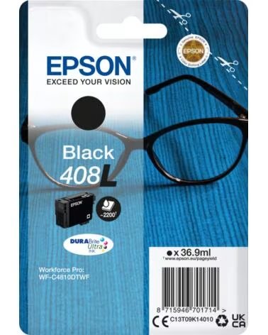 EPSON Cartucho tinta 408l negro durabrite 408l ultra ink