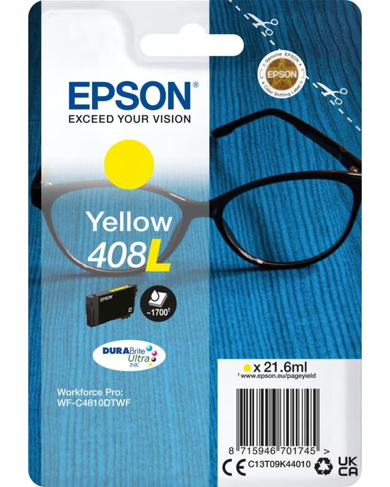 EPSON Cartucho tinta 408l amarillo durabrite 408l ultra ink
