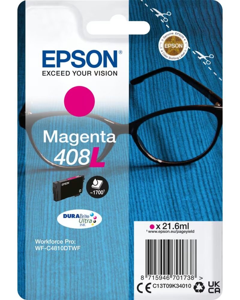 EPSON Cartucho tinta 408l magenta durabrite 408l ultra ink