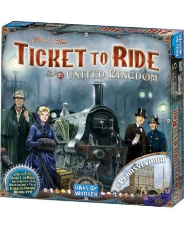 ASMODEE Juego de mesa aventureros al tren reino unido pegi 8