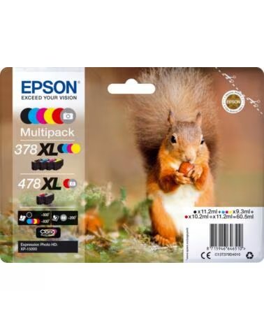 EPSON Multipack cartucho c13t379d4010 6 colores 378xl - 478xl