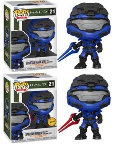FUNKO pop videojuegos halo infinite mark v b con espada azul con opcion chase 59336