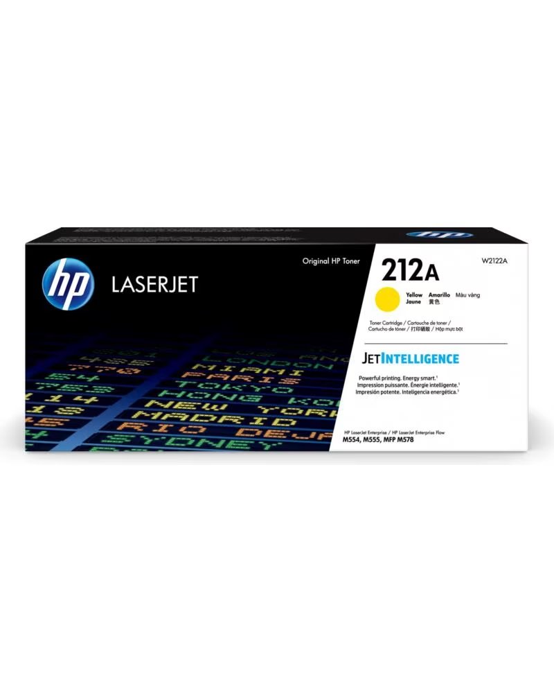HP Toner 212a w2122a - amarillo m554 - m555 - m578