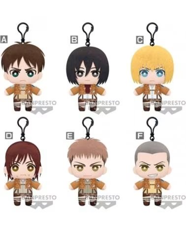 BANPRESTO Peluche attack on titan tomonui plush assort series 1 unidad aleatoria