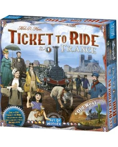 ASMODEE Juego de mesa aventureros al tren francia el viejo oeste pegi 8