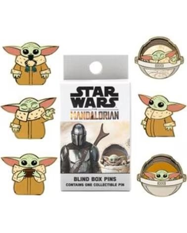 LOUNGEFLY Caja sorpresa pin sello funko disney star wars the mandalorian grogu baby yoda mistery box