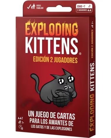 ASMODEE Juego de mesa exploding kittens edicion 2 jugadores pegi 7