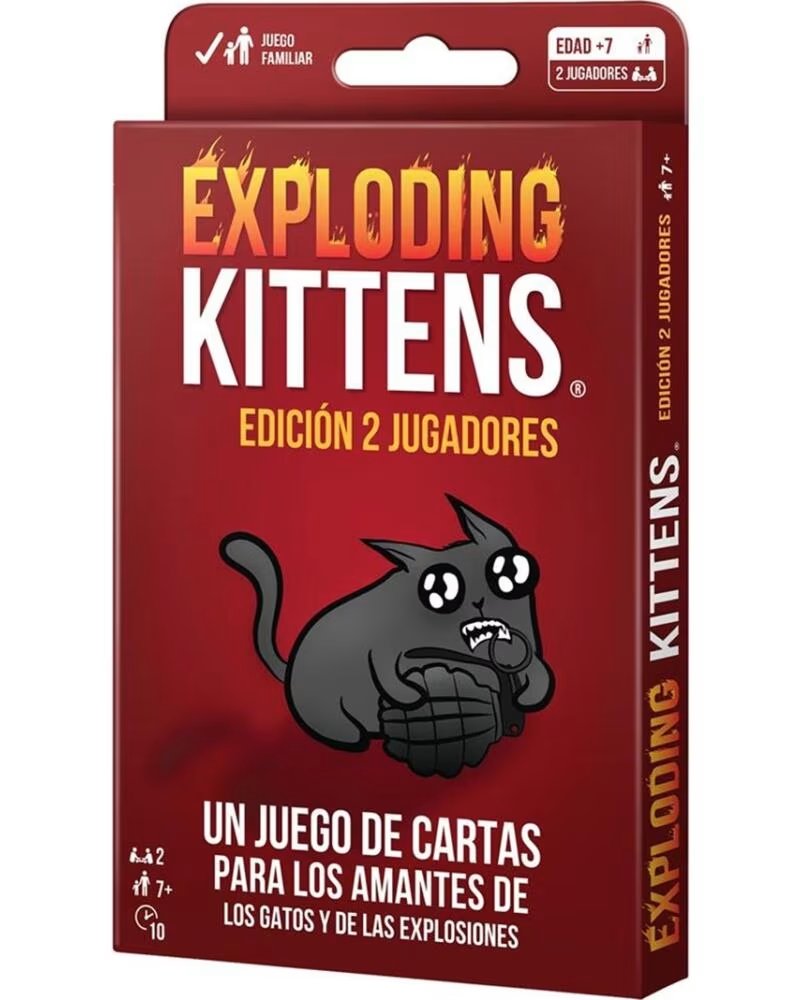 ASMODEE Juego de mesa exploding kittens edicion 2 jugadores pegi 7