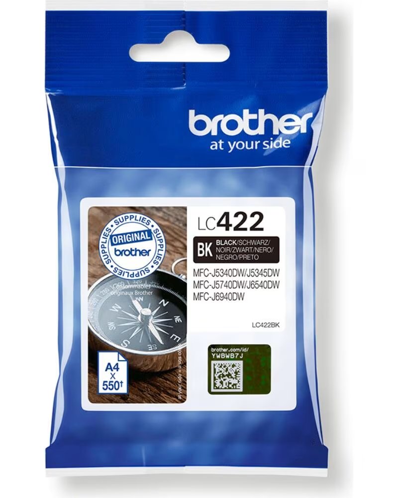 BROTHER Cartucho de Tinta Original LC-422- Negro