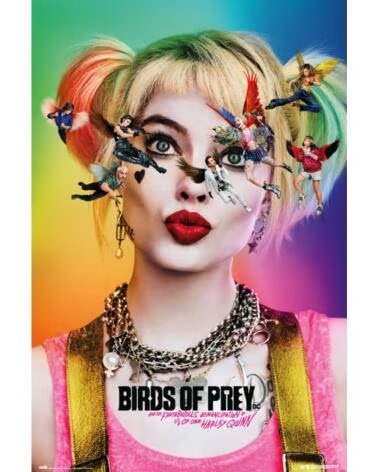 GRUPO ERIK Poster birds of prey dazed and confused harley quinn