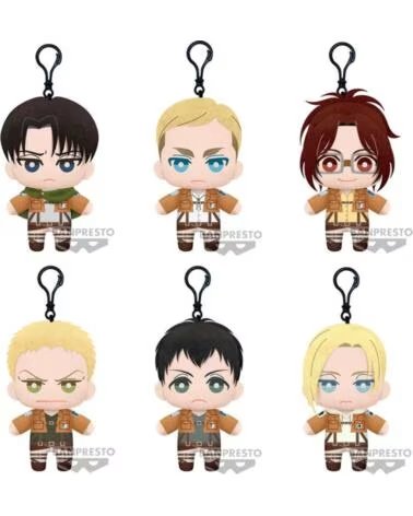 BANPRESTO Peluche attack on titan tomonui plush assort series 2 1 unidad aleatoria