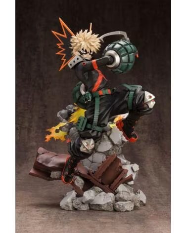 KOTOBUKIYA Figura my hero academia artfxj katsuki bakugo ver 2 bonus edition pvc escala 1 - 8 26 cm