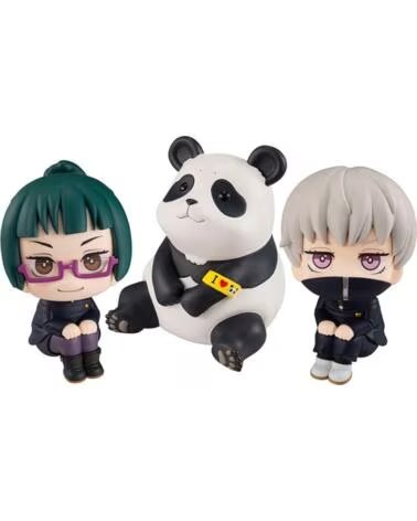 MEGAHOUSE Pack 3 figuras look up jujutsu kaisen maki toge panda gift set
