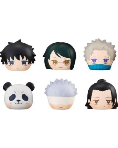 MEGAHOUSE Pack 6 figuras antiestres jujutsu kaisen gekijouban fluffy squeeze bread box