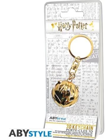 ABYSTYLE Llavero 3d harry potter snitch dorada