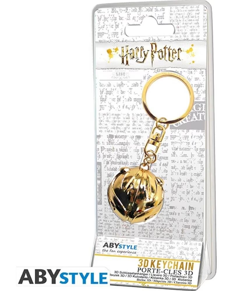 ABYSTYLE Llavero 3d harry potter snitch dorada