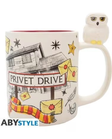 ABYSTYLE Taza 3d harry potter hedwig privet