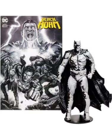 MCFARLANE TOYS Figura y comic dc comics black adam batman line art variant