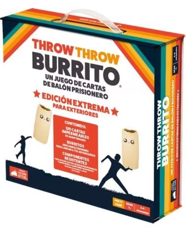 ASMODEE Juego de mesa throw throw burrito edicion extrema para exteriores pegi 7