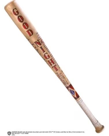 THE NOBLE COLLECTION Replica escuadron suicida bate de beisbol de harley quinn good night 80 cm