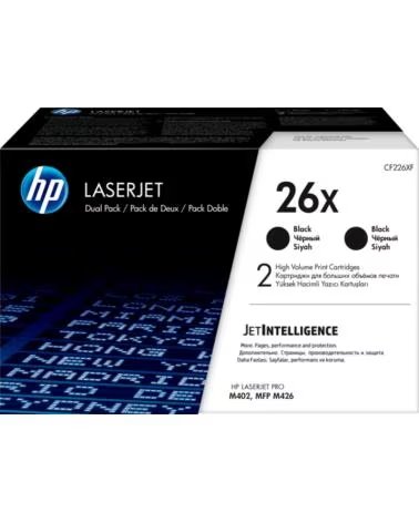HP Pack 2 toner cf226xd 26x alta capacidad