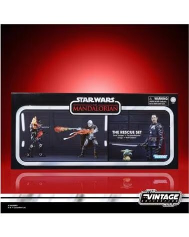 HASBRO Figura star wars the mandalorian the rescue convention set
