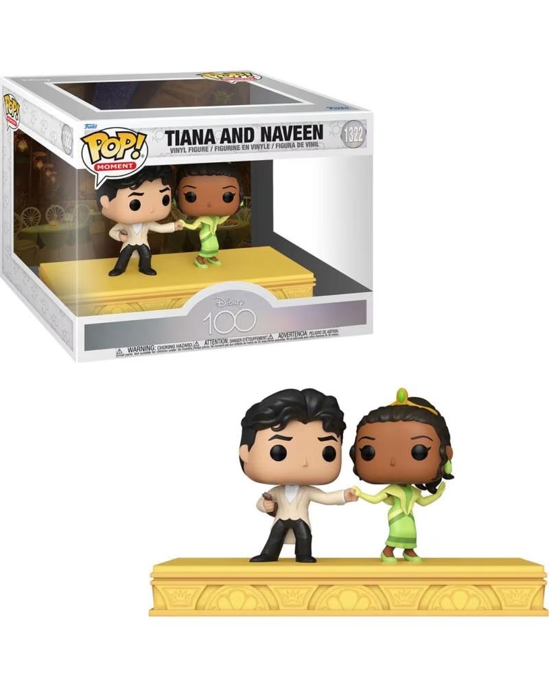 FUNKO pop moment pack de 2 disney 100 aniversario tiana naveen 67976