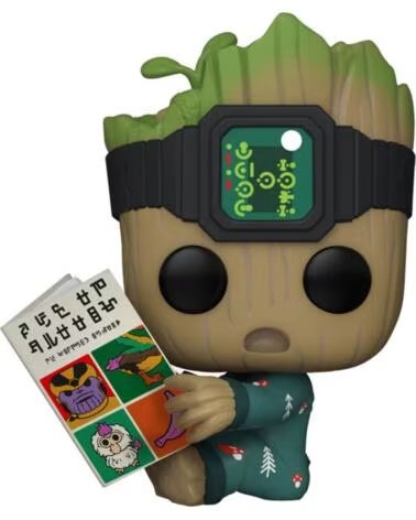 FUNKO pop marvel guardianes de la galaxia groot en pijama con libro 70651