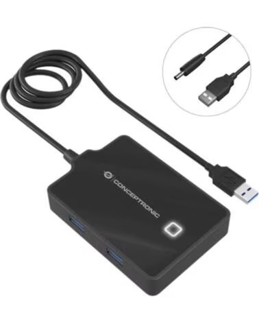 CONCEPTRONIC Hub usb 3 0 hubbies11b 4 puertos - cable 90cm