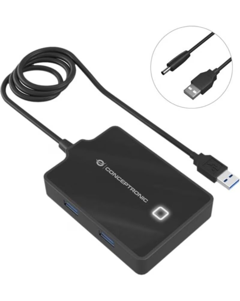 CONCEPTRONIC Hub usb 3 0 hubbies11b 4 puertos - cable 90cm