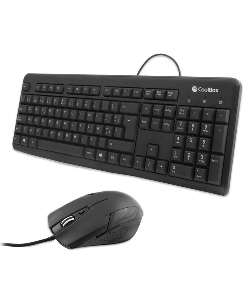 COOLBOX Kit teclado raton usb negro coo - ktr - 01u