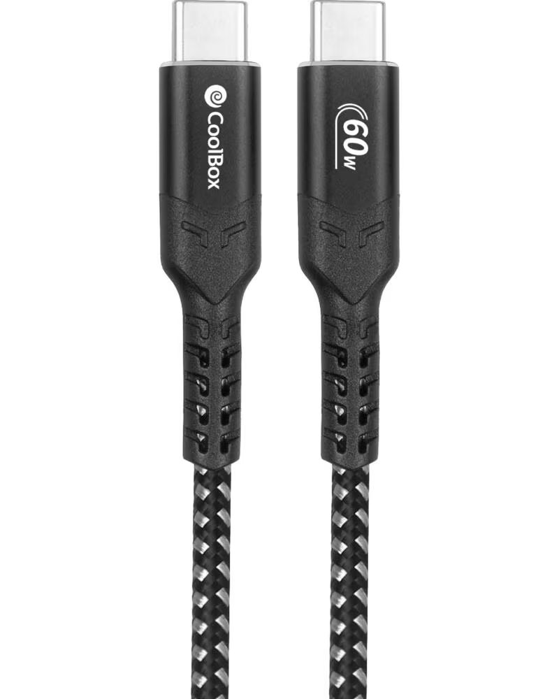 COOLBOX Cable carga mas datos micro usb - c 60w 1 2m