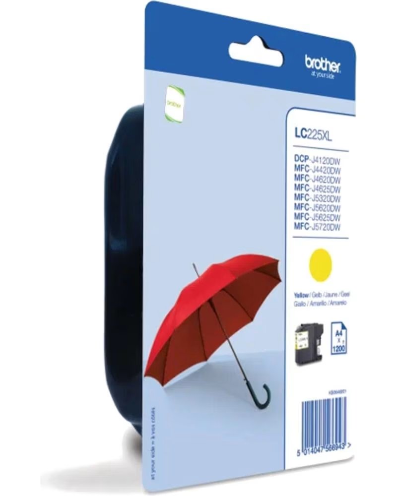 BROTHER Cartucho tinta lc225xl amarillo 1200 paginas